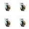 Service Caster 5 Inch High Temp Phenolic Swivel Caster Set with Roller Bearing and Swivel Lock SCC-30CS520-PHRHT-BSL-4 - alternate 1